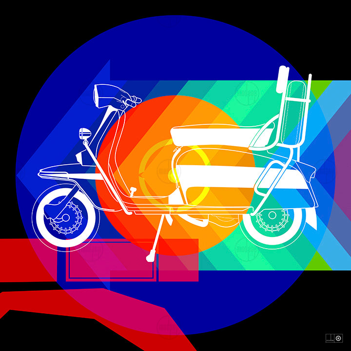 Lambretta Composition #1 In blue